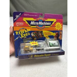 Vtg Micro Machines 1989 Private Eye #2 Travel All Edsel Wagon Arts Panel Van New